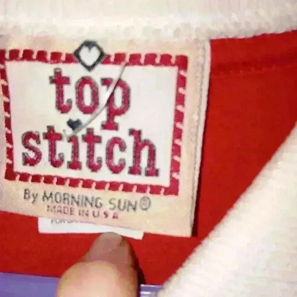 Women's Patriotic Hummingbird Houses Top Stitch by Morning Sun Collared Shirt - Picture 4 of 7